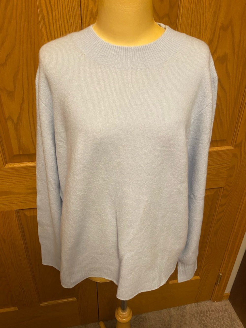 J. Crew Pale Blue Crewneck Sweater